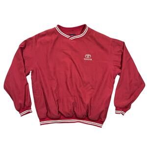 Vintage Y2K Toyota Racing Pullover Jacket Mens Large Moto Biker Embroidered Logo